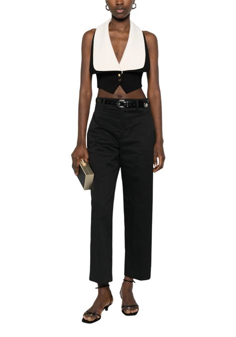 Gilet Elisabetta Franchi donna GL00161E2685 Main Collection Nero Burro ELISABETTA FRANCHI | Gilet | GL00161E2685